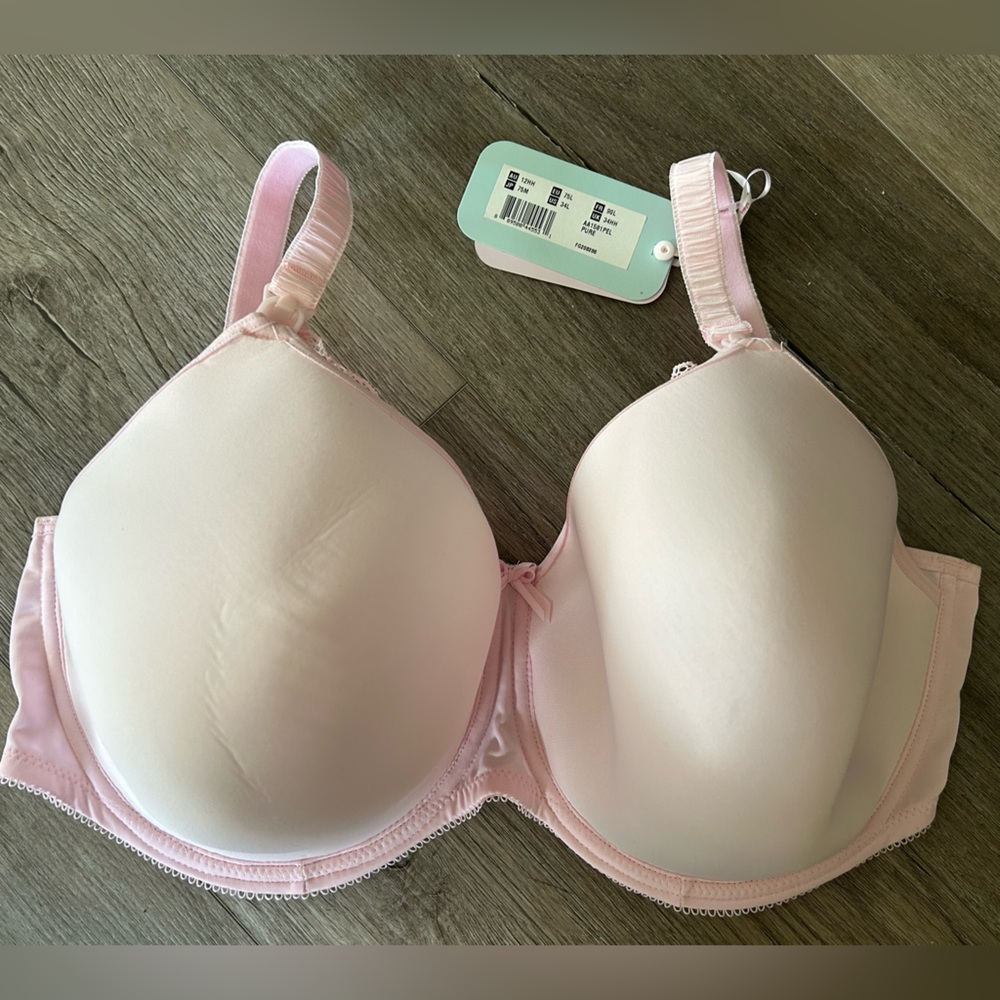 Freya Pink lightly Padded Nursing Bra with Adjustable Straps US34L (UK34HH)